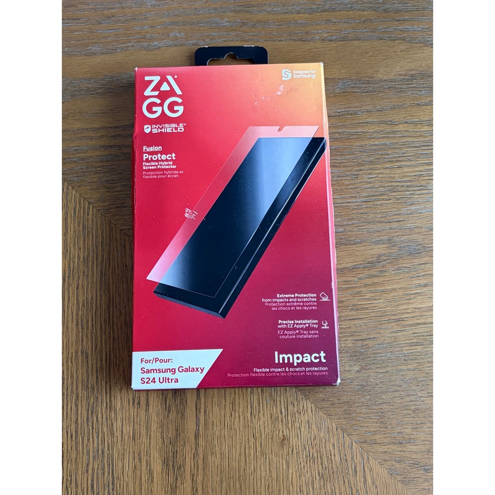 ZAGG InvisibleShield Fusion Protect Samsung Galaxy S24 Ultra Screen Protector